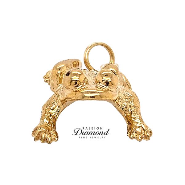Estate 14K Yellow Gold Frog Charm/Pendant Raleigh Diamond Fine Jewelry Raleigh, NC