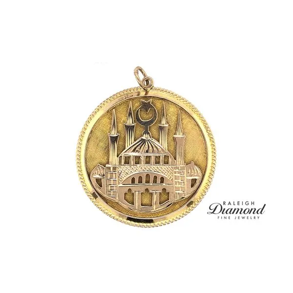 Estate 14K Yellow Gold Mosque Pendant Raleigh Diamond Fine Jewelry Raleigh, NC
