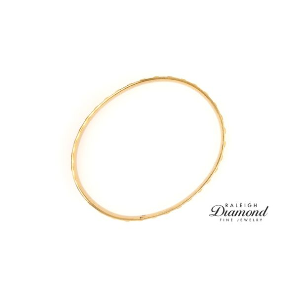 Estate Tiffany & Co. 18K Yellow Gold Maker's Bangle Bracelet Image 2 Raleigh Diamond Fine Jewelry Raleigh, NC