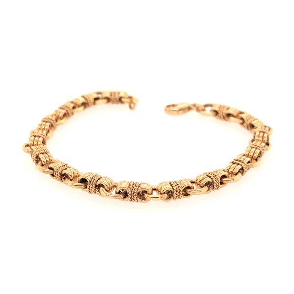 Tiffany and Co. 14k Yellow Gold Link Bracelet Image 2 Raleigh Diamond Fine Jewelry Raleigh, NC