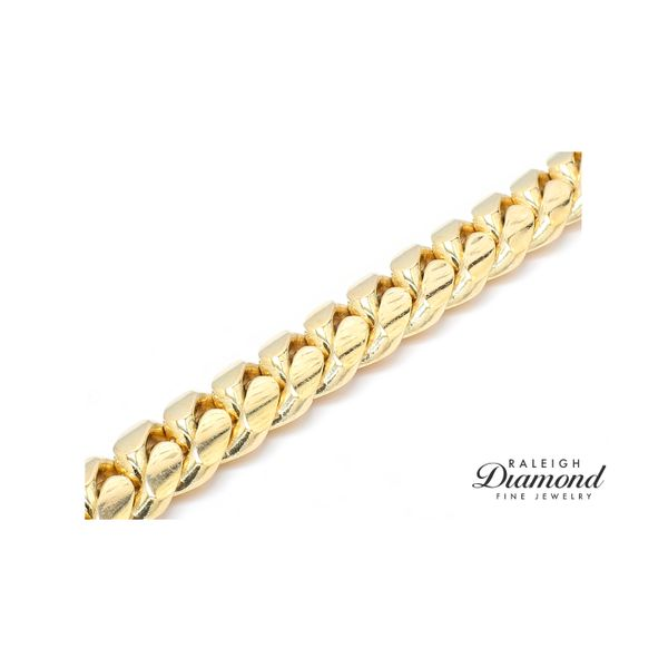 14K Yellow Gold 11.0 mm Miami Cuban Link Bracelet Raleigh Diamond Fine Jewelry Raleigh, NC