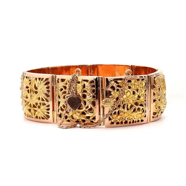 Estate 18K Rose & Yellow Gold 