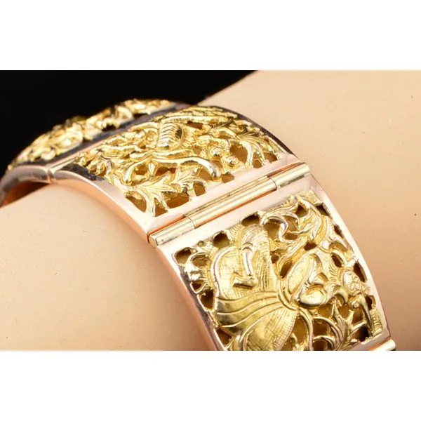 Estate 18K Rose & Yellow Gold 