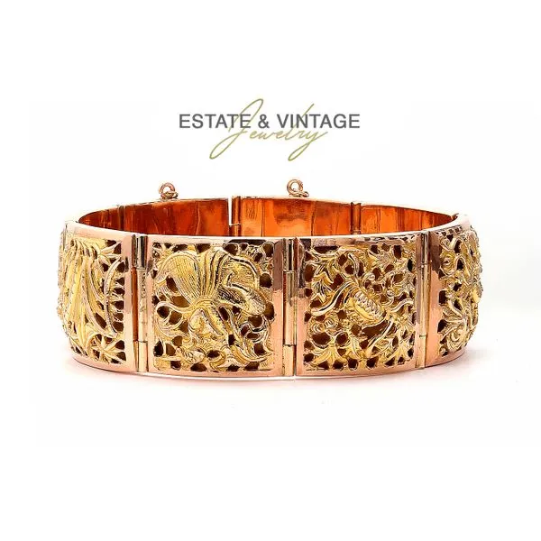 Estate 18K Rose & Yellow Gold 