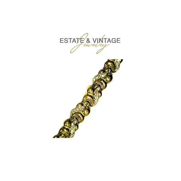 Estate 14K Yellow Gold & Diamond 8