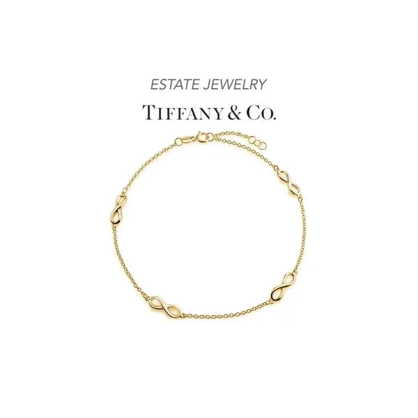 Estate Tiffany & Co. 18K Yellow Gold "Endless" Infinity Chain Bracelet Raleigh Diamond Fine Jewelry Raleigh, NC