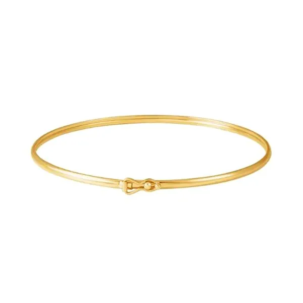 14K Yellow Gold 1.8 mm Bangle 6.75