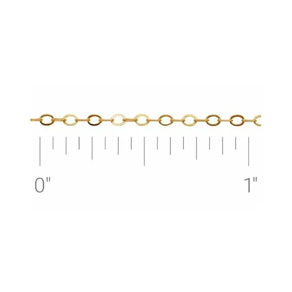 14K Yellow Glod Cable 1.3mm Chain UP TO 7.5 Inches Raleigh Diamond Fine Jewelry Raleigh, NC