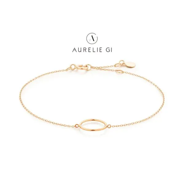 14K Yellow Gold Open Circle Permanant Jewelry Chain Bracelet Raleigh Diamond Fine Jewelry Raleigh, NC