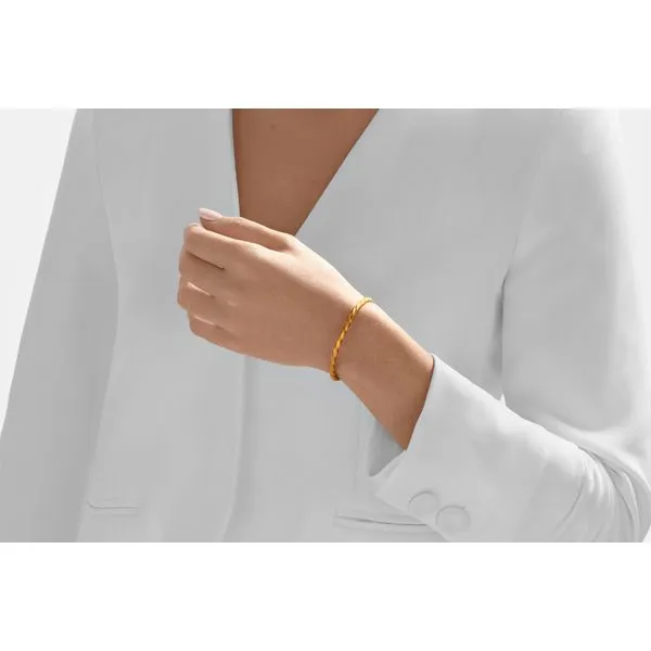 Nebu 24K Yellow Gold Bullion Twist Bangle Bracelet Image 2 Raleigh Diamond Fine Jewelry Raleigh, NC