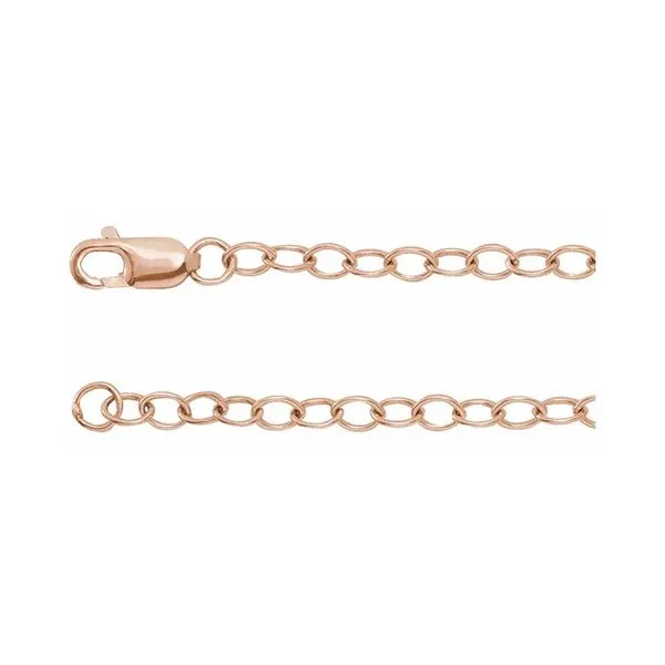 14K Rose Gold 2.5mm Cable 7