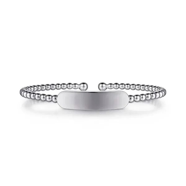 14K White Gold Personalized Engravable Bangle Bracelet Raleigh Diamond Fine Jewelry Raleigh, NC