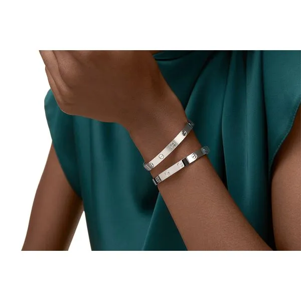 Estate Cartier18K White Gold Love Bracelet - Comes with Authentication Card Image 3 Raleigh Diamond Fine Jewelry Raleigh, NC