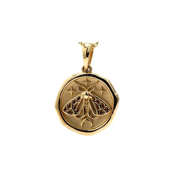 14K Yelow Gold Moth 18