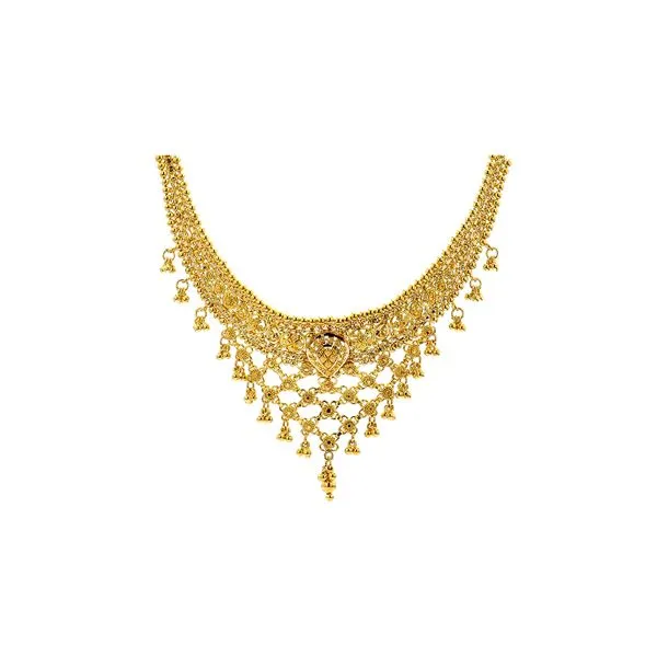 22K Yellow Gold Bib Necklace Raleigh Diamond Fine Jewelry Raleigh, NC