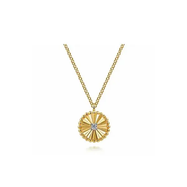 14K Yellow Gold 0.03ctw 17.5