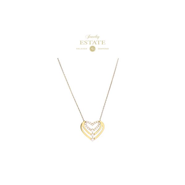 Estate 10K Yellow Gold Moissanite 18
