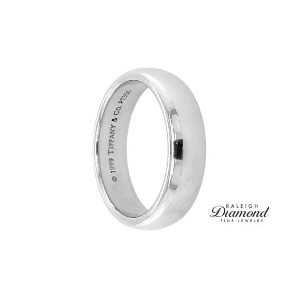 Estate Tiffany & Co. 6mm Platinum Wedding Band Image 2 Raleigh Diamond Fine Jewelry Raleigh, NC