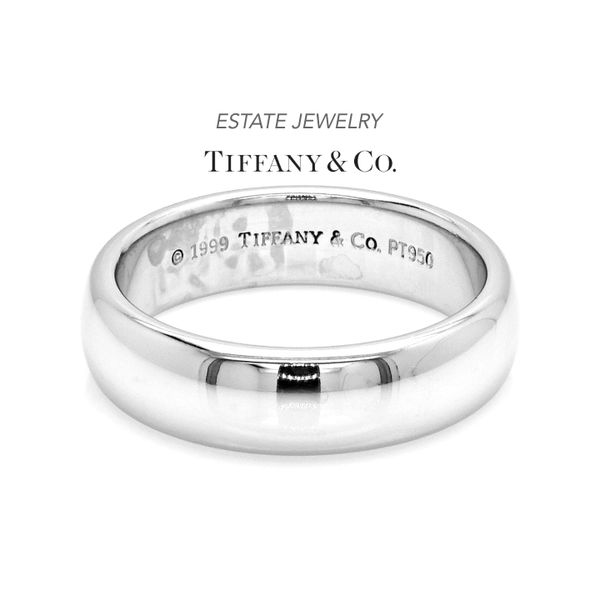 Estate Tiffany & Co. Platinum 6.0mm Wedding Band Size 9.75 Raleigh Diamond Fine Jewelry Raleigh, NC