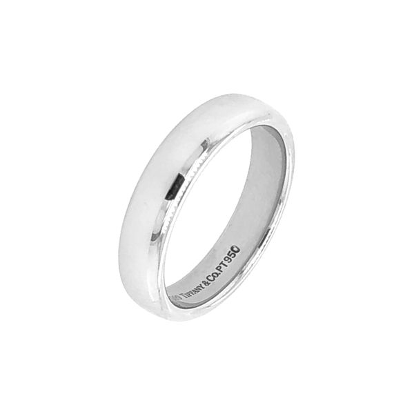 Estate Tiffany & Co. Platinum Men's Wedding Band Size 6.5 Image 2 Raleigh Diamond Fine Jewelry Raleigh, NC