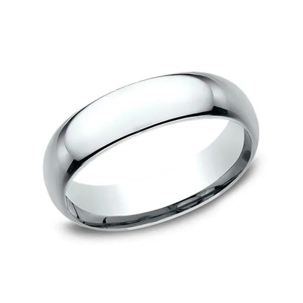 Platinum Light Comfort-Fit 6.0mm Polished Wedding Band Size 9 Raleigh Diamond Fine Jewelry Raleigh, NC