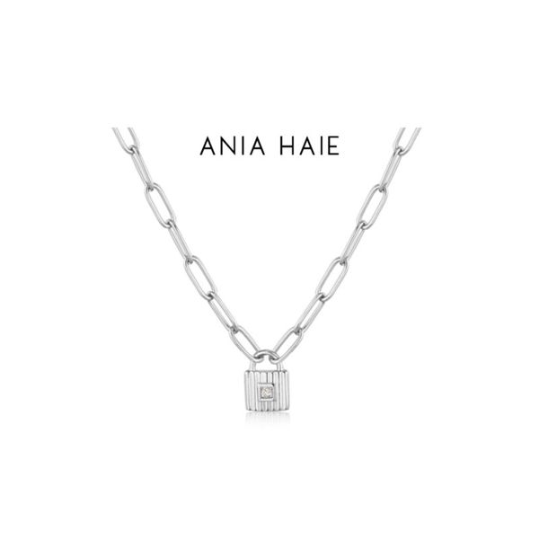 Ania Haie Sterling Silver Padlock Necklace Raleigh Diamond Fine Jewelry Raleigh, NC