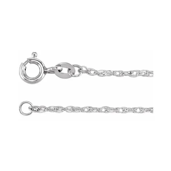 Sterling Silver 1.25mm Rope CHain 18