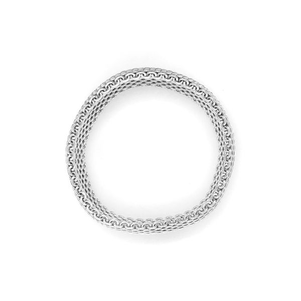 Tiffany and Co. Summerset Sterling Silver Mesh Bracelet Image 3 Raleigh Diamond Fine Jewelry Raleigh, NC