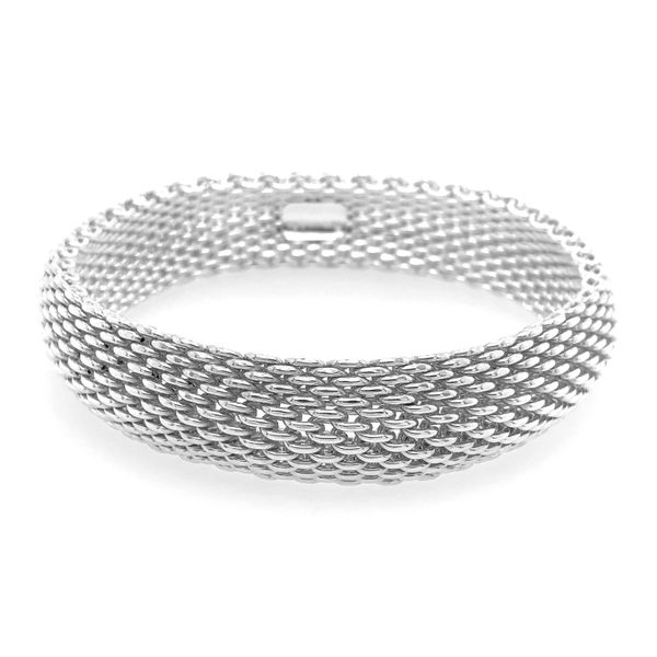 Tiffany and Co. Summerset Sterling Silver Mesh Bracelet Raleigh Diamond Fine Jewelry Raleigh, NC