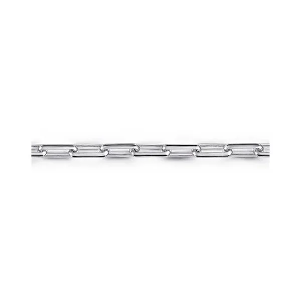 925 Sterling Silver Elongated Chain Bracelet Image 2 Raleigh Diamond Fine Jewelry Raleigh, NC