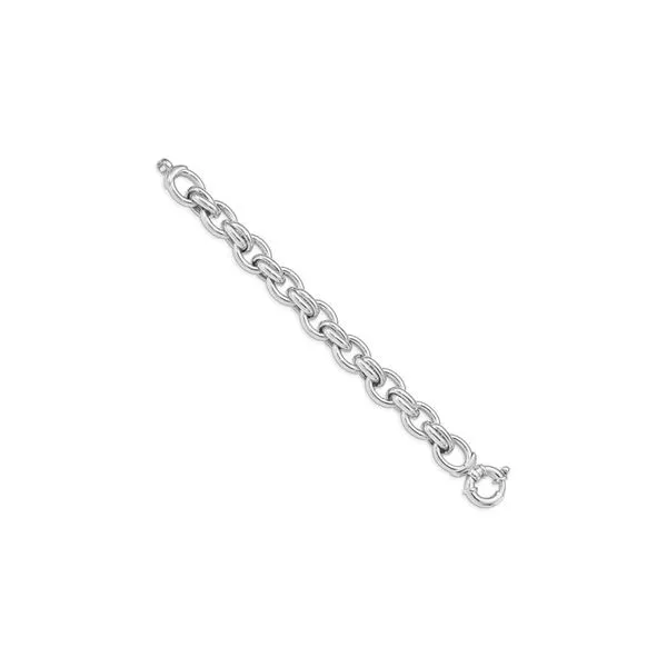 Sterling Silver Polished Link Bracelet 7.25