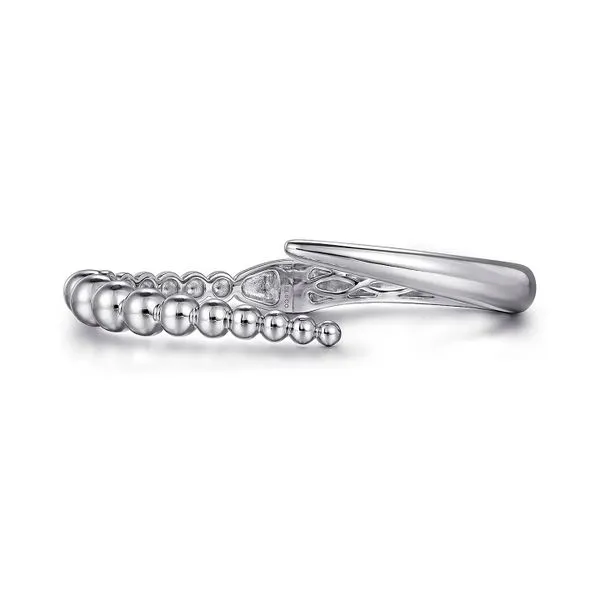 925 Sterling Silver Bypass Bangle Bracelet Size 6.25 Raleigh Diamond Fine Jewelry Raleigh, NC