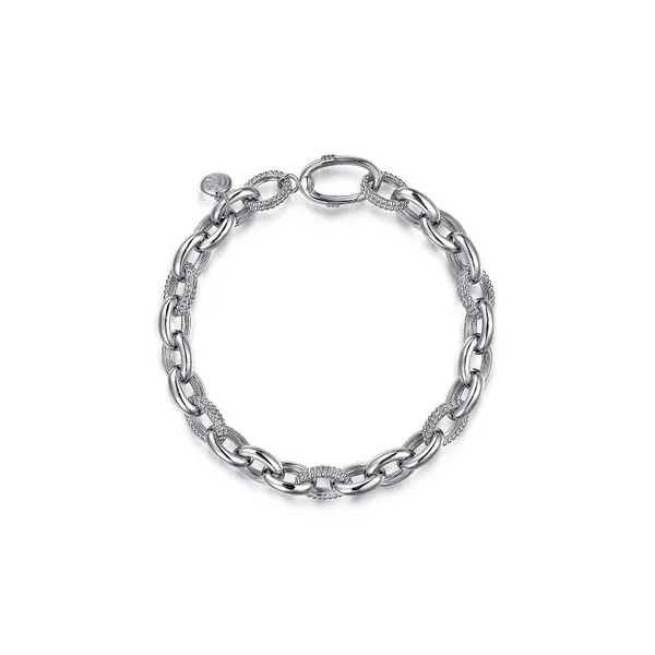 925 Sterling Link Chain Bracelet 7.5 in Raleigh Diamond Fine Jewelry Raleigh, NC