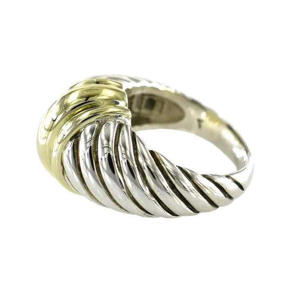 Estate David Yurman Two-Tone Polished Fashion Ring Size 5.25 Image 2 Raleigh Diamond Fine Jewelry Raleigh, NC