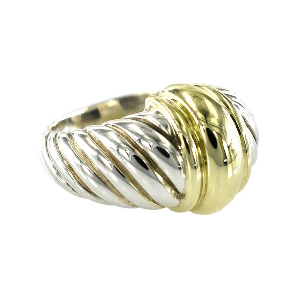 Estate David Yurman Two-Tone Polished Fashion Ring Size 5.25 Image 3 Raleigh Diamond Fine Jewelry Raleigh, NC