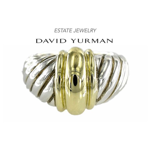 Estate David Yurman Two-Tone Polished Fashion Ring Size 5.25 Raleigh Diamond Fine Jewelry Raleigh, NC