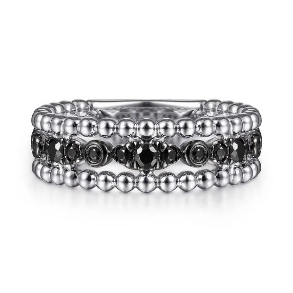 925 Sterling S 0.50 Black Spinel Stackable Ring Size 6.5 Raleigh Diamond Fine Jewelry Raleigh, NC