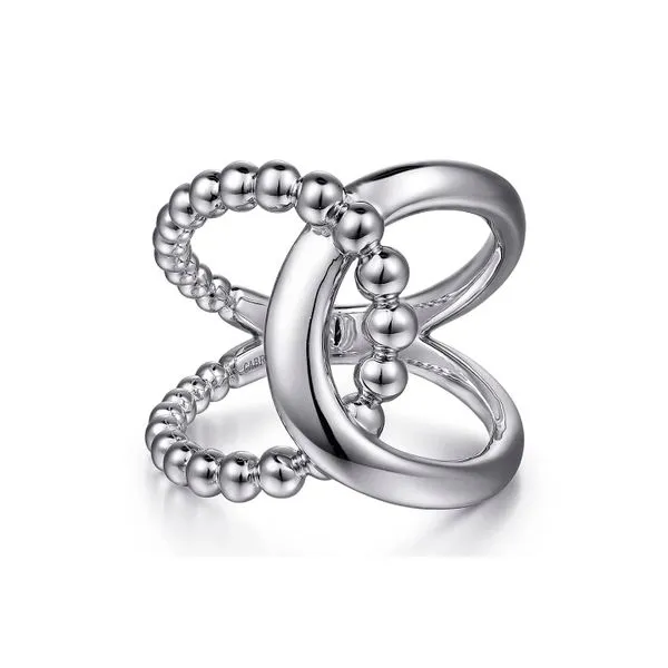925 Sterling Interlocking Wide Band Ring Size 6.5 Raleigh Diamond Fine Jewelry Raleigh, NC