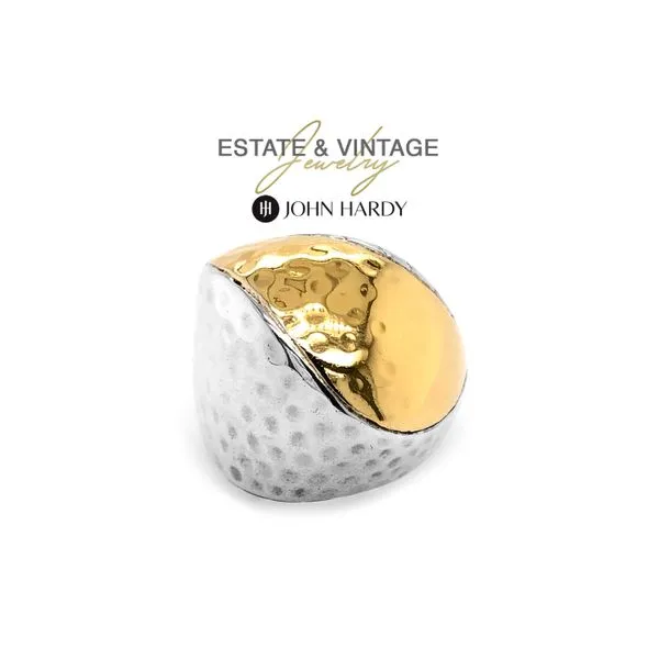 Estate John Hardy 22K Yellow Gold & Silver Palu Ring Size 7 Raleigh Diamond Fine Jewelry Raleigh, NC