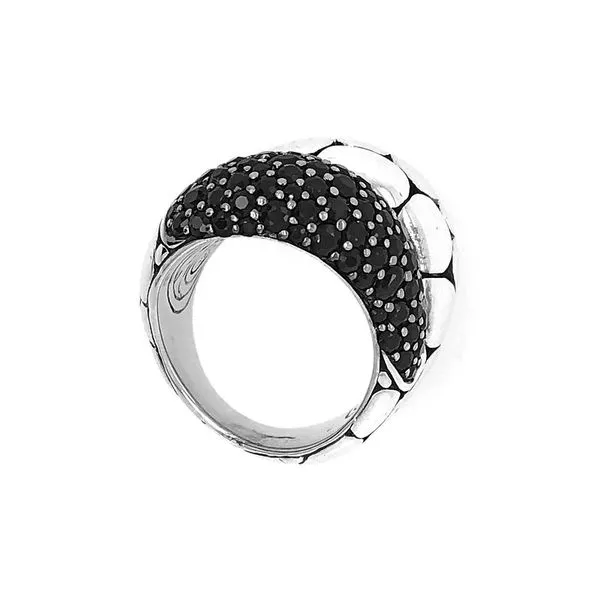 Estate John Hardy Sterling Silver Kali Arus Ring with Black Sapphires Image 3 Raleigh Diamond Fine Jewelry Raleigh, NC