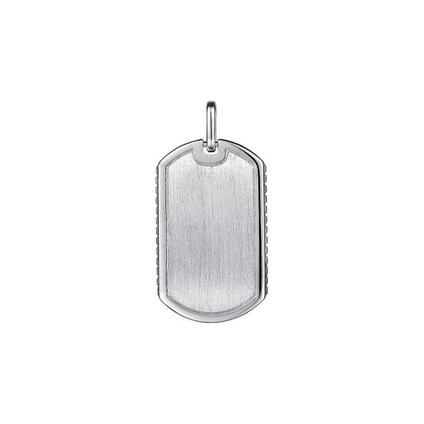 Sterling Silver Dog Tag Pendant Charm 