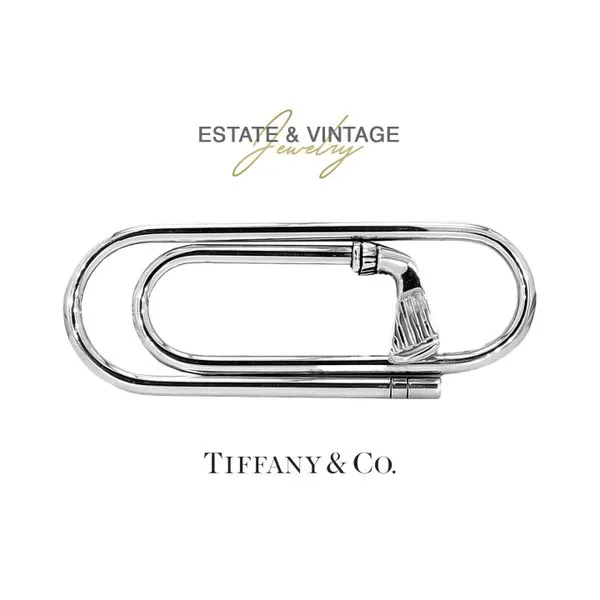 Estate Tiffany & Co. Sterling Silver Golf Money Clip Raleigh Diamond Fine Jewelry Raleigh, NC