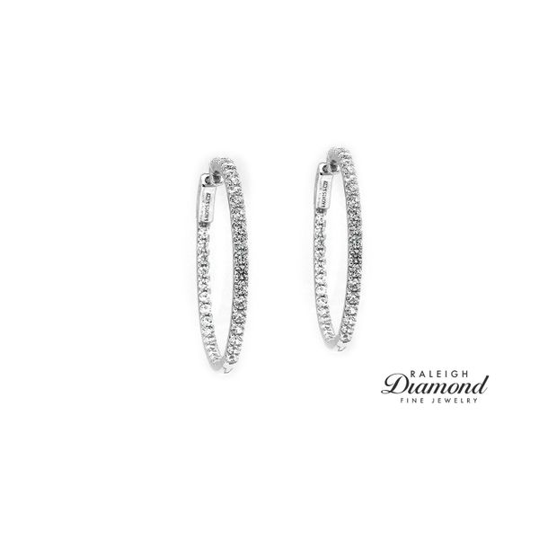 Sterling Silver Inside Out Hoops Earrings Raleigh Diamond Fine Jewelry Raleigh, NC