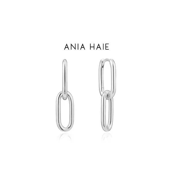 Ania Haie Sterling Silver Cable Link Dangle Earrings Raleigh Diamond Fine Jewelry Raleigh, NC