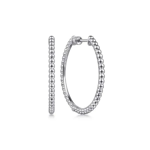 925 Sterling Silver 30mm Classic Hoop Earrings Raleigh Diamond Fine Jewelry Raleigh, NC