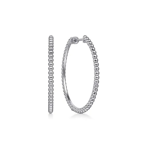 925 Sterling Silver 40mm Classic Hoop Earrings Raleigh Diamond Fine Jewelry Raleigh, NC
