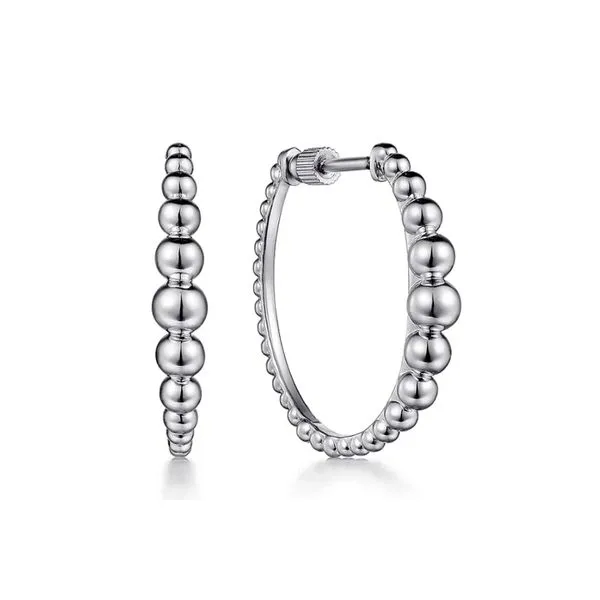 925 Sterling Silver 25mm Classic Hoop Earrings Raleigh Diamond Fine Jewelry Raleigh, NC