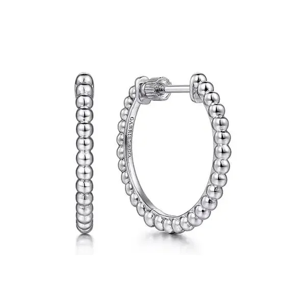 925 Sterling Silver Bujukan 20mm Classic Hoop Earrings Raleigh Diamond Fine Jewelry Raleigh, NC