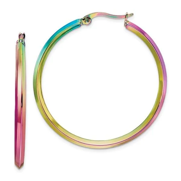 Stainless Steel Polished Rainbow 2.5mm Thick 1.75
