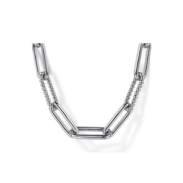 925 Sterling Oval Link Chain Necklace 16 in Raleigh Diamond Fine Jewelry Raleigh, NC